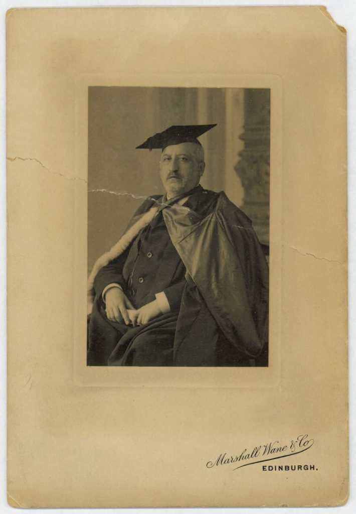 Goldziher in the doctoral gown of Aberdeen University, 1906