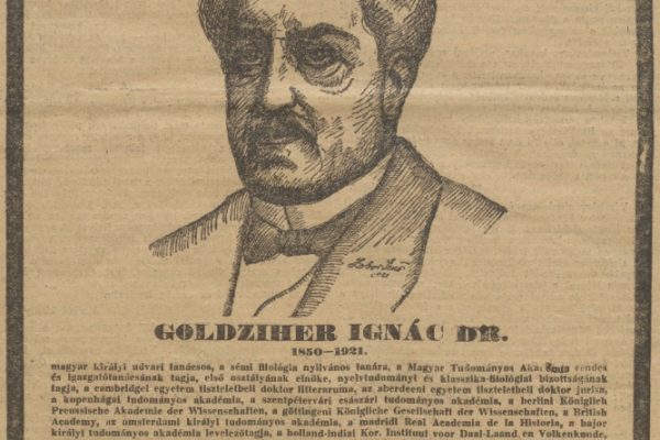 Goldziher Ignác portréja